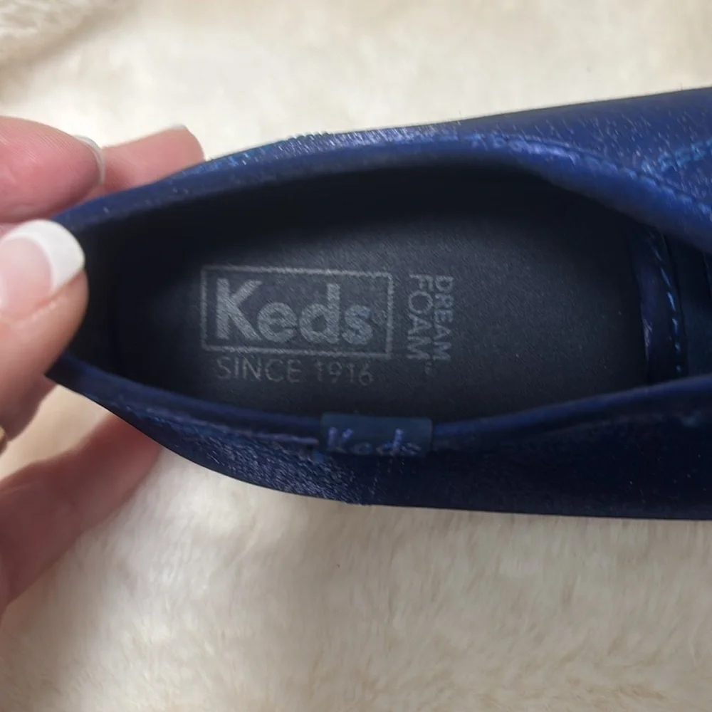 Keds Women's royal blue sateen finish Sneakers - Picture 2 of 8